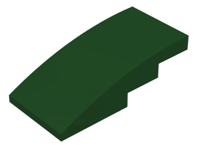 LEGO roof stones (modified) - 4 x 2 (curved)