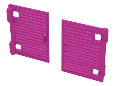 LEGO Fenster - Verschlussklappen für 1 x 2 x 3 Rahmen mit Scharnieren und Griff