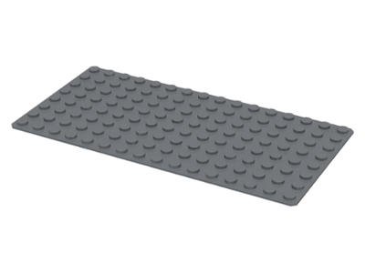 LEGO Bodenplatten (Standard) - 8 x 16 (Dunkelgrau)