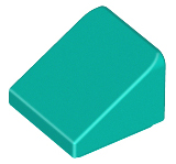 LEGO roof stones (standard) - 1 x 1 x 2/3 (30 degrees)