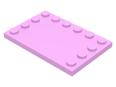 LEGO tiles (modified) - 4 x 6 with knobs on the edges