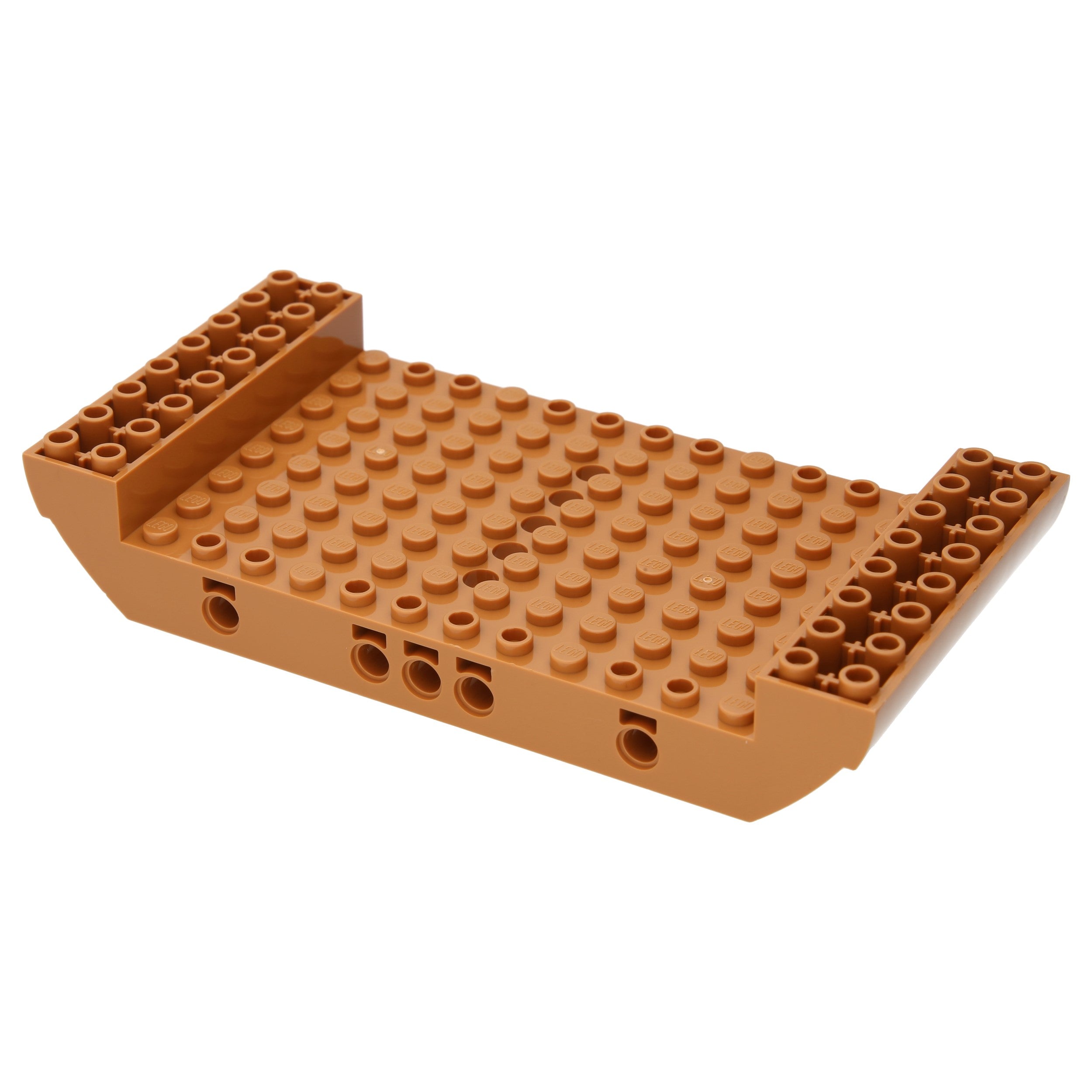 LEGO Boote - Schifssrumpf 8 x 16 x 2 1/3 mit 5 Öffnungen (Nougat)