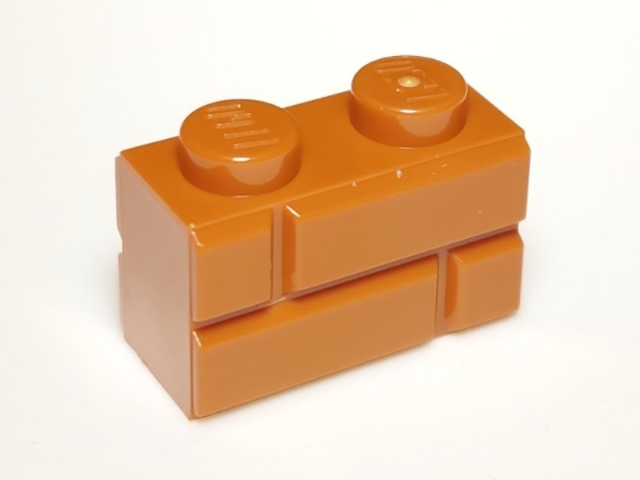 LEGO  Steine (modifiziert) - 1 x 2 mit Mauerwerksprofil