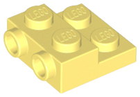 Lego plates (modified) - 2 x 2 x 2/3 with 2 side knobs