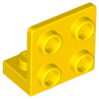 Lego plates (angle) - 1 x 2 on 2 x 2 (inverted)