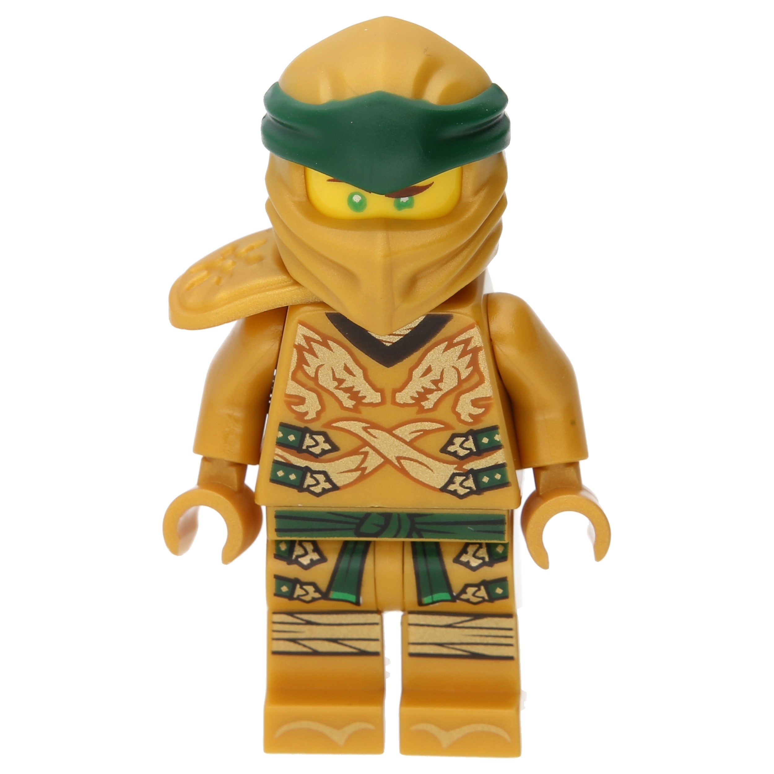 LEGO Ninjago Minifigures - Lloyd with a right shoulder plate and yellow head (golden ninja)