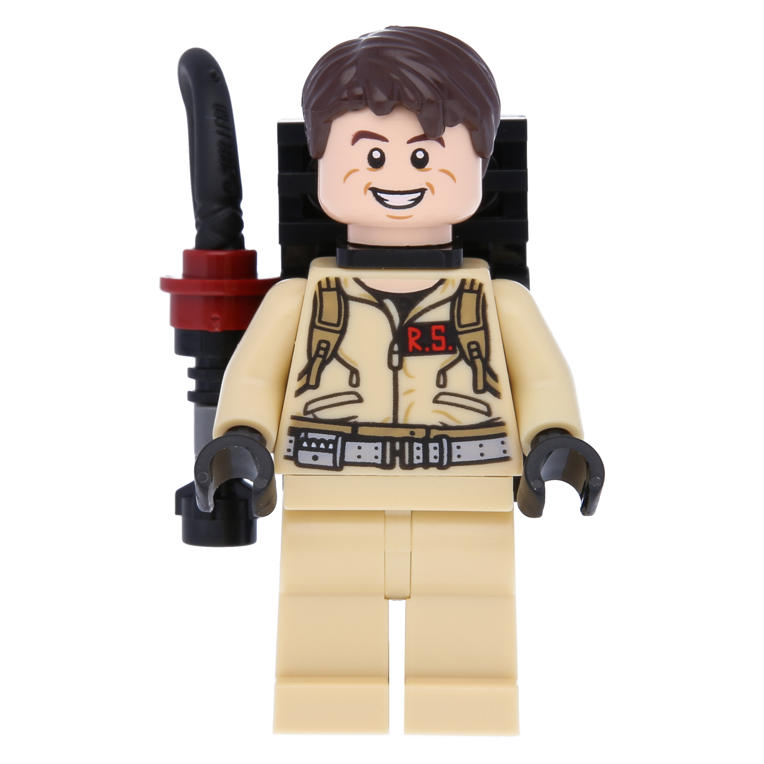 Lego Minifigure - Dr. Raymond Stantz with proton spotlights (Ghostbusters)