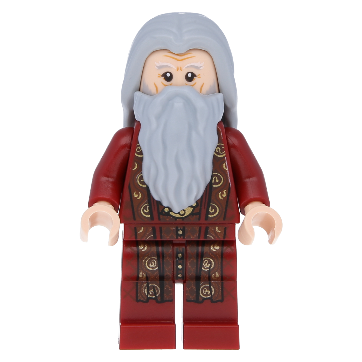 Lego Harry Potter Minifigure - Albus Dumbledore (dark red robe)