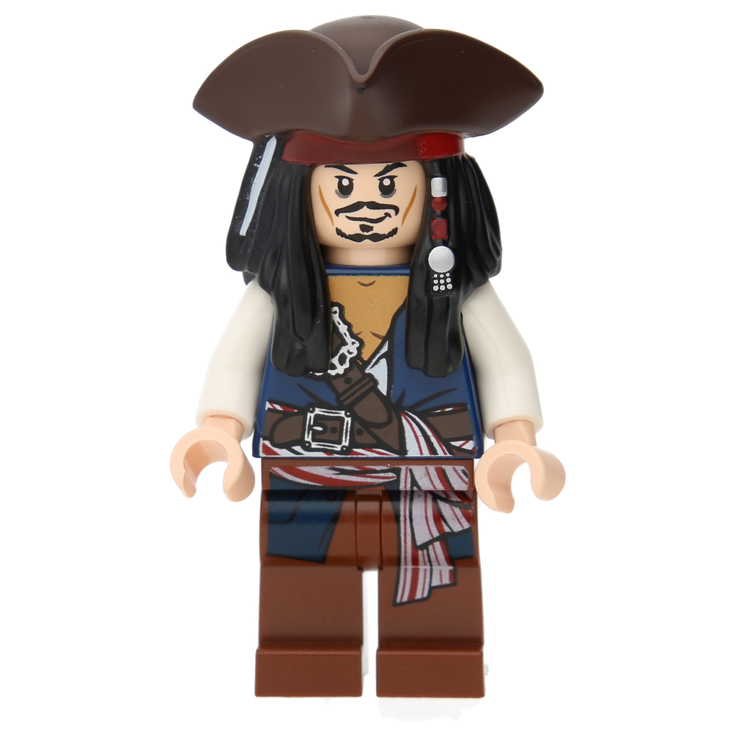 LEGO Fluch der Karibik Minifigur - Captain Jack Sparrow mit Dreimaster