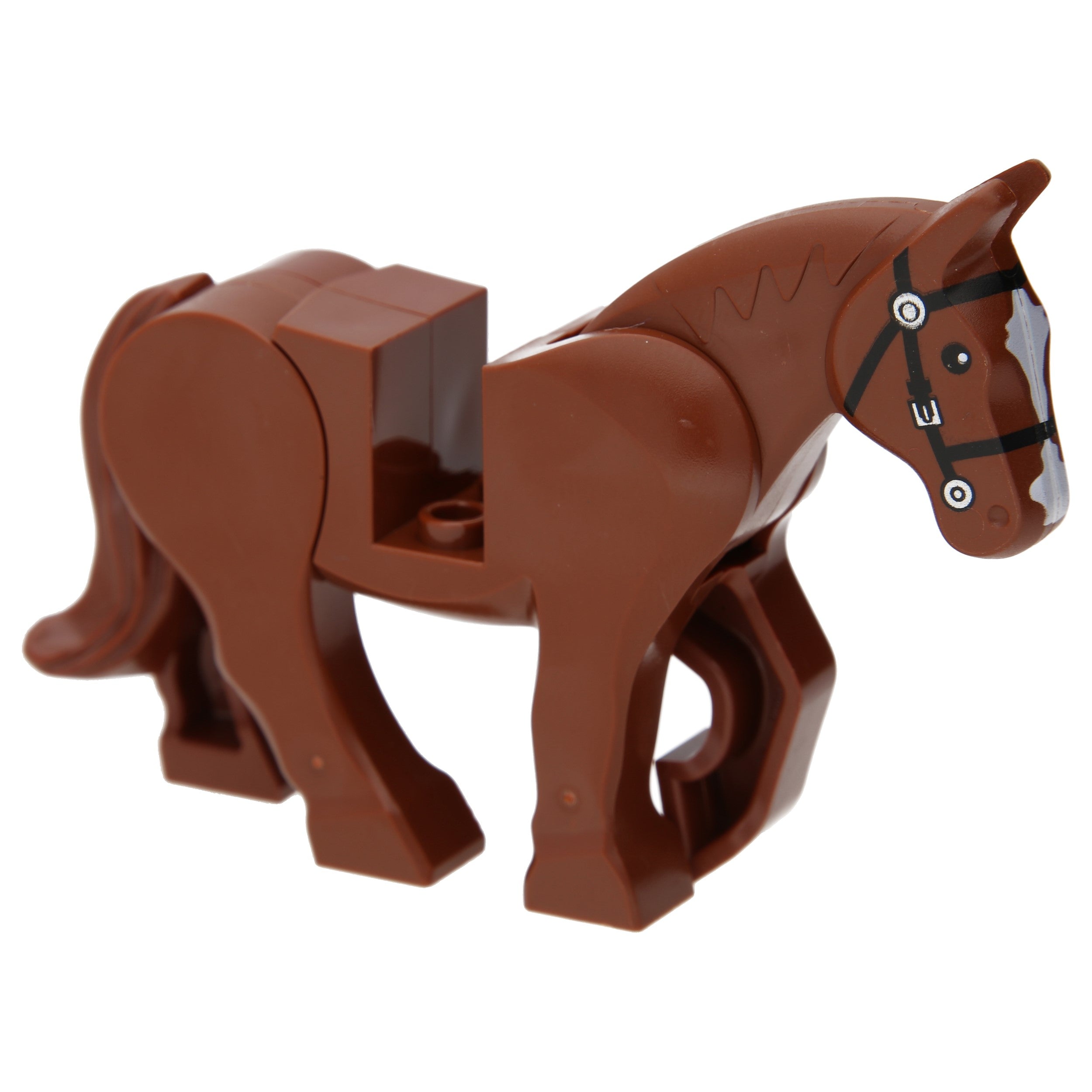 LEGO Horses - Movable legs and white flower patterns