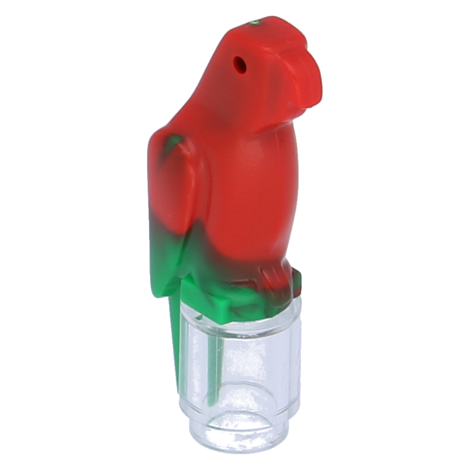 Lego Birds - parrot with a small beak and red marbled pattern