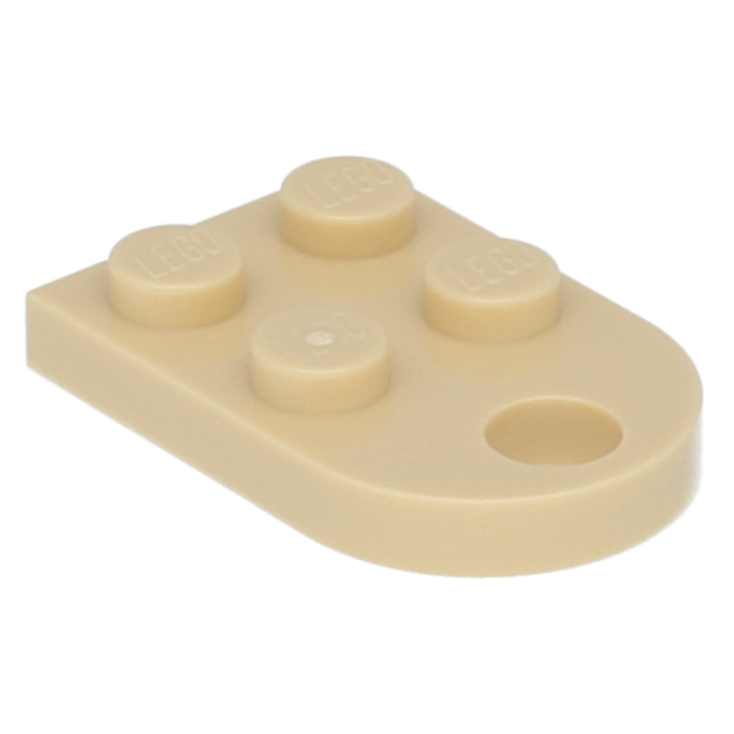 LEGO Platten (modifiziert) - 2 x 3 abgerundet und einem Loch