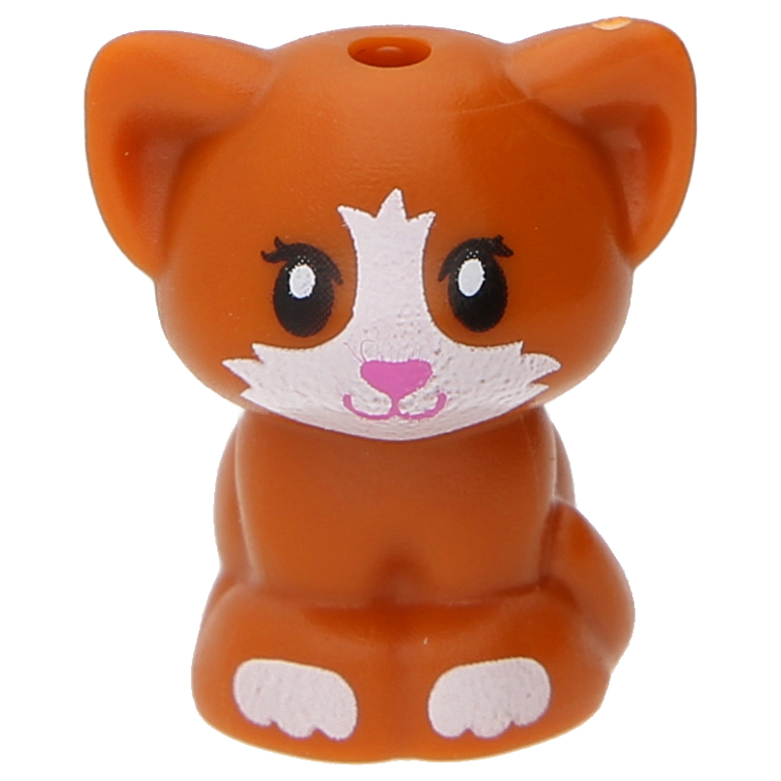 LEGO Cats - Baby kitten with dark pink nose made of Lego Friends