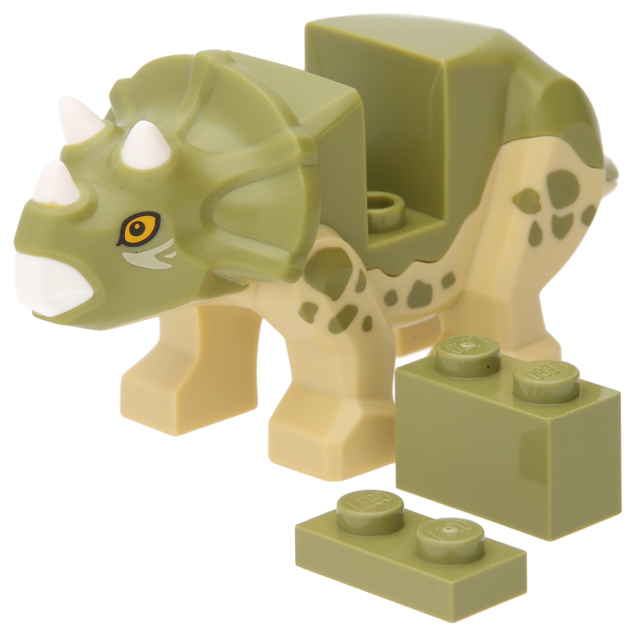 LEGO reptiles/ dinos/ dragon -Triceratopsbaby with stone and plate