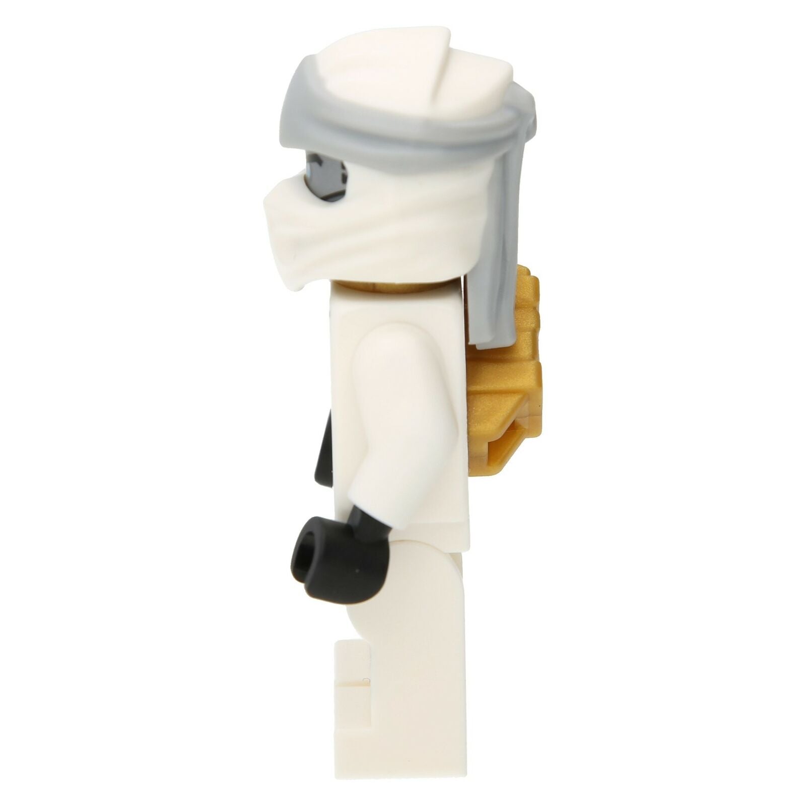 Lego Ninjago Minifigure - Zane with a golden shoulder pad (Mattsilberner Head)