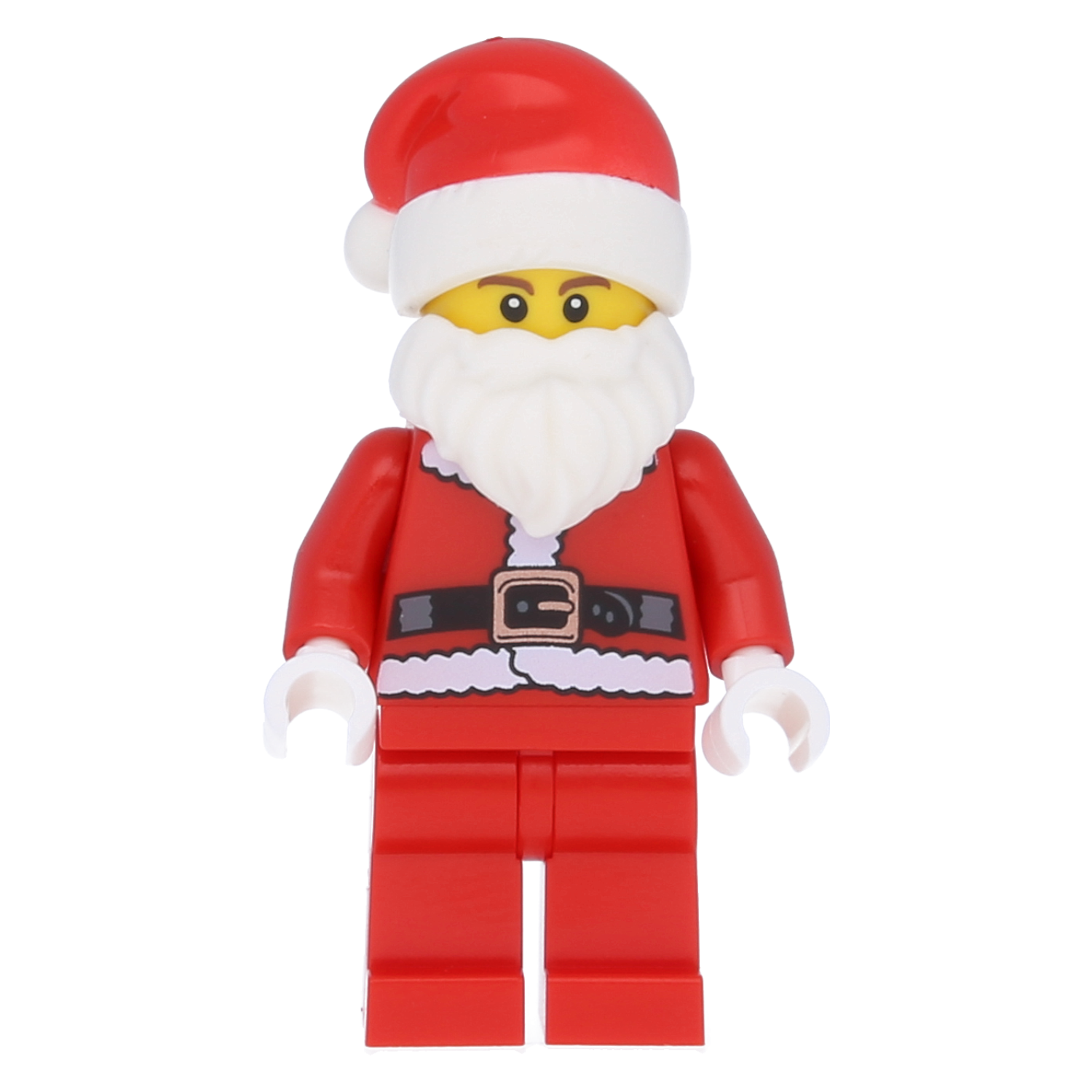 LEGO Minifigure - Santa Claus with beard and hat (brown eyebrows)