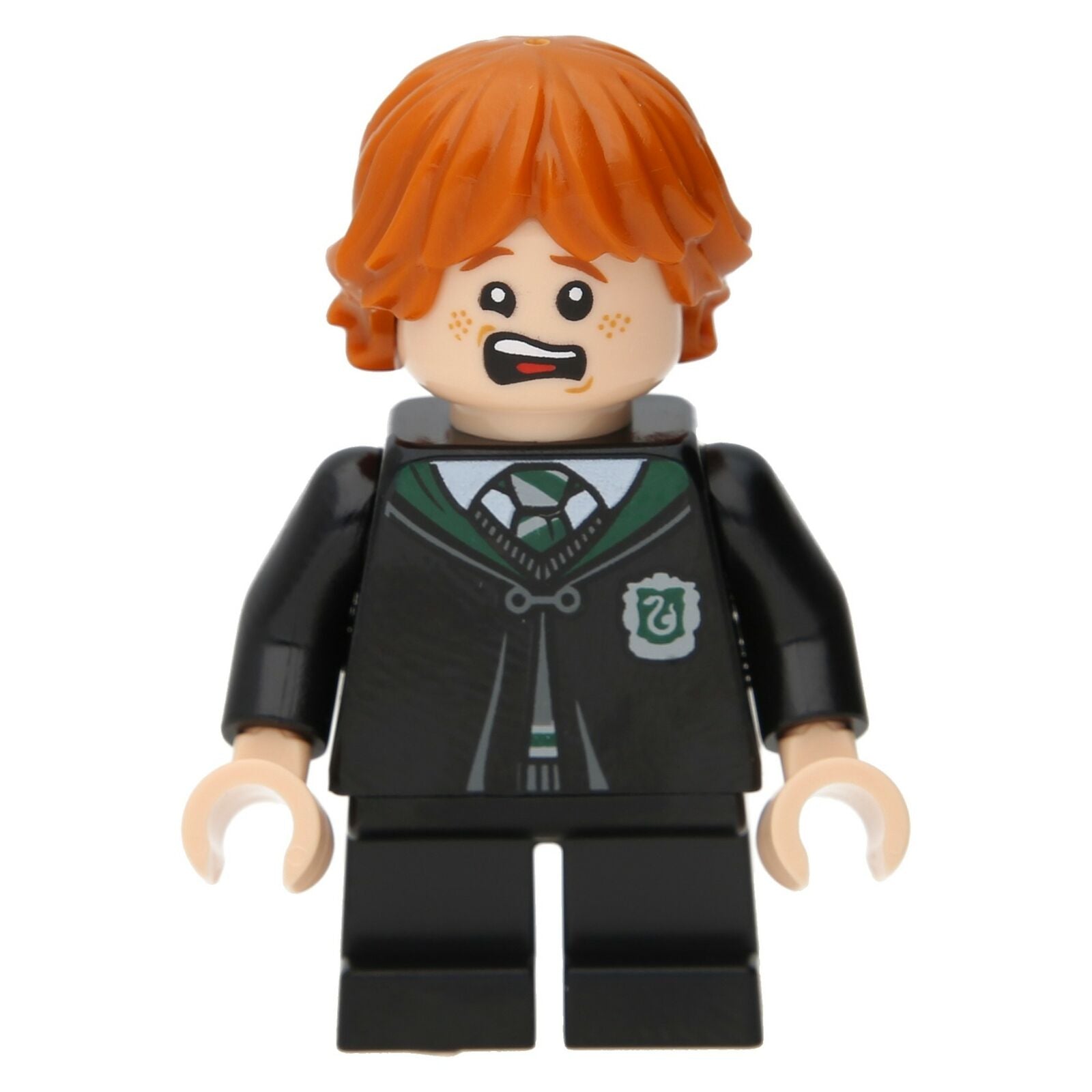 Lego Harry Potter Minifigure - Ron Weasley (Slytherin Robe)