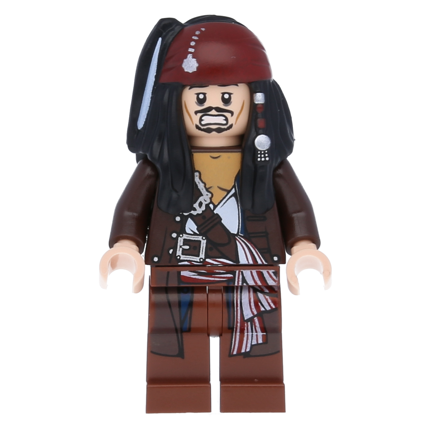 LEGO Fluch der Karibik Minifigur - Captain Jack Sparrow (braune Jacke)