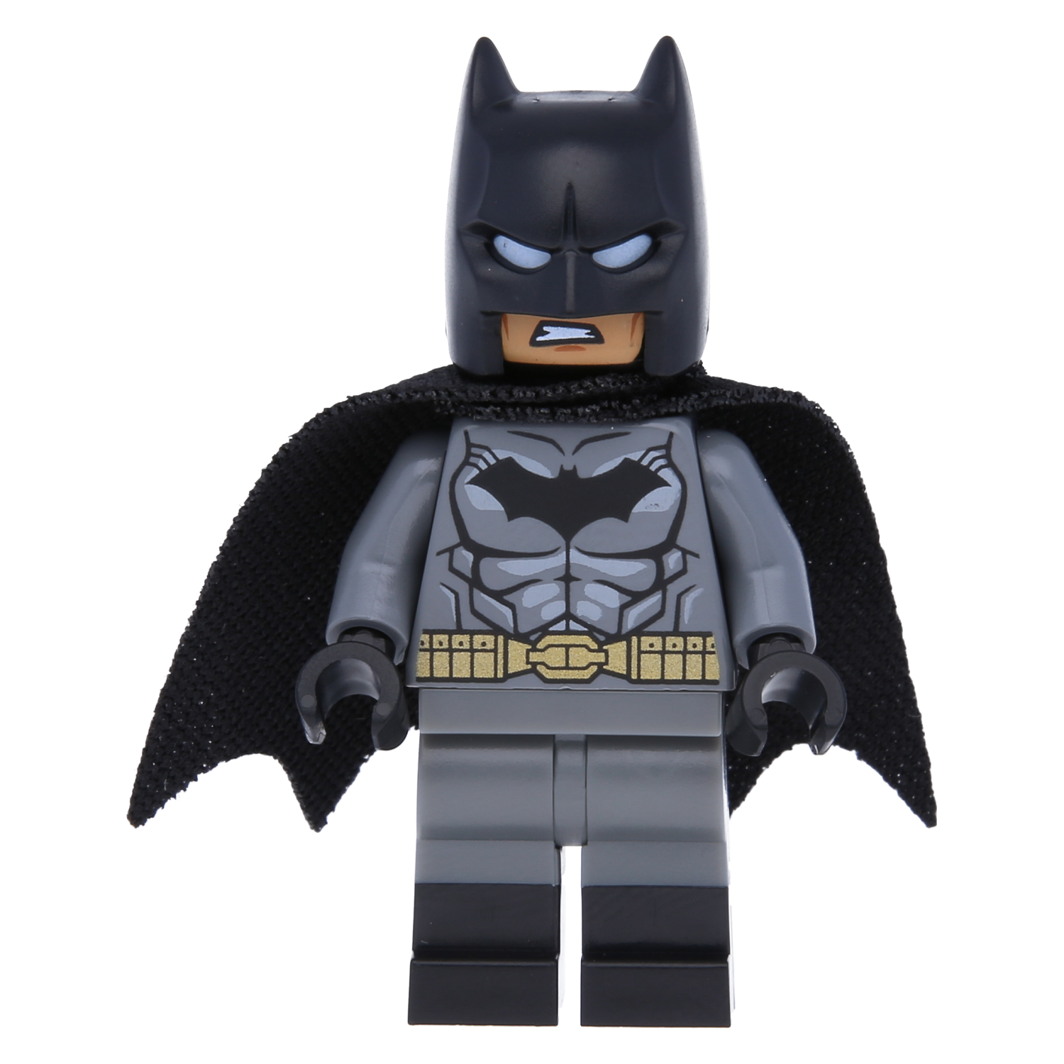 LEGO superhero mini figure - Batman (dark gray suit with a golden belt)