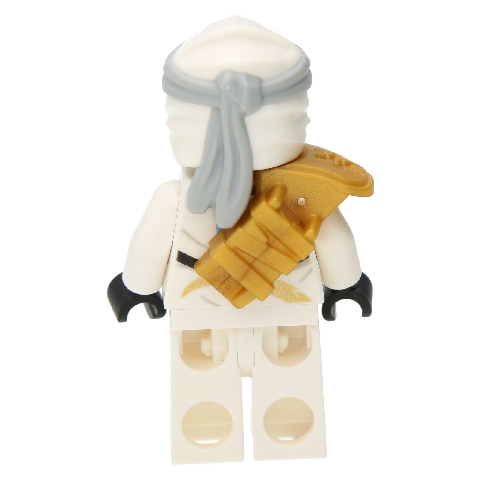 Lego Ninjago Minifigure - Zane with a golden shoulder pad (Mattsilberner Head)