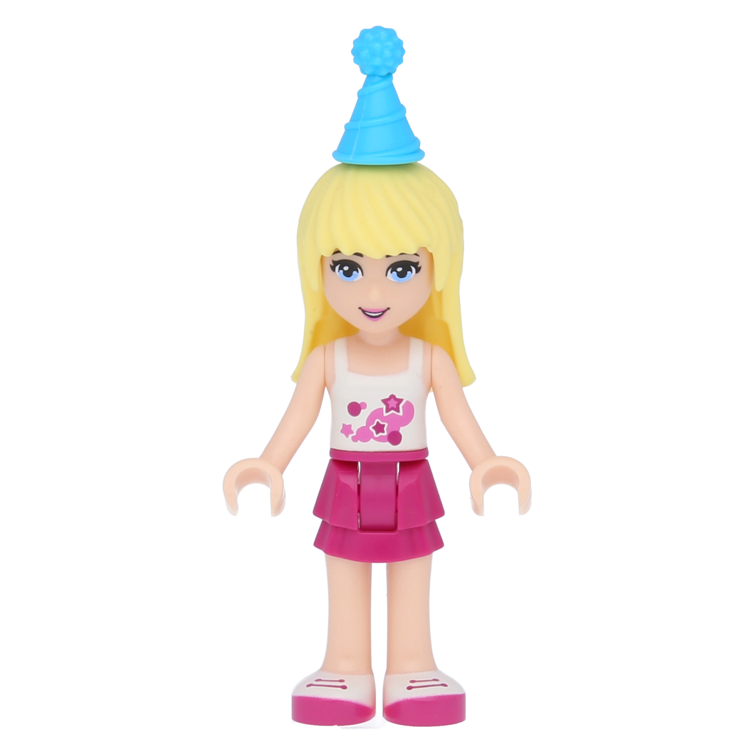 LEGO FRIENDS Minifigure - Stephanie with azure -blue party hat