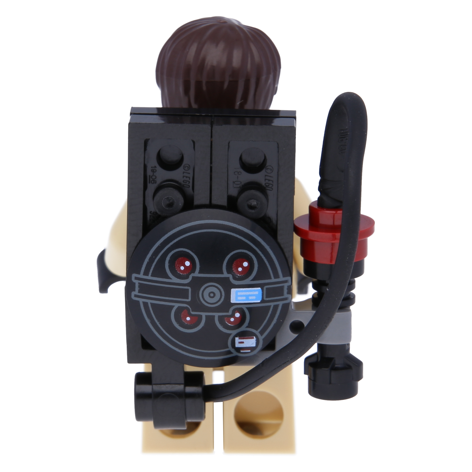 Lego Minifigure - Dr. Raymond Stantz with proton spotlights (Ghostbusters)