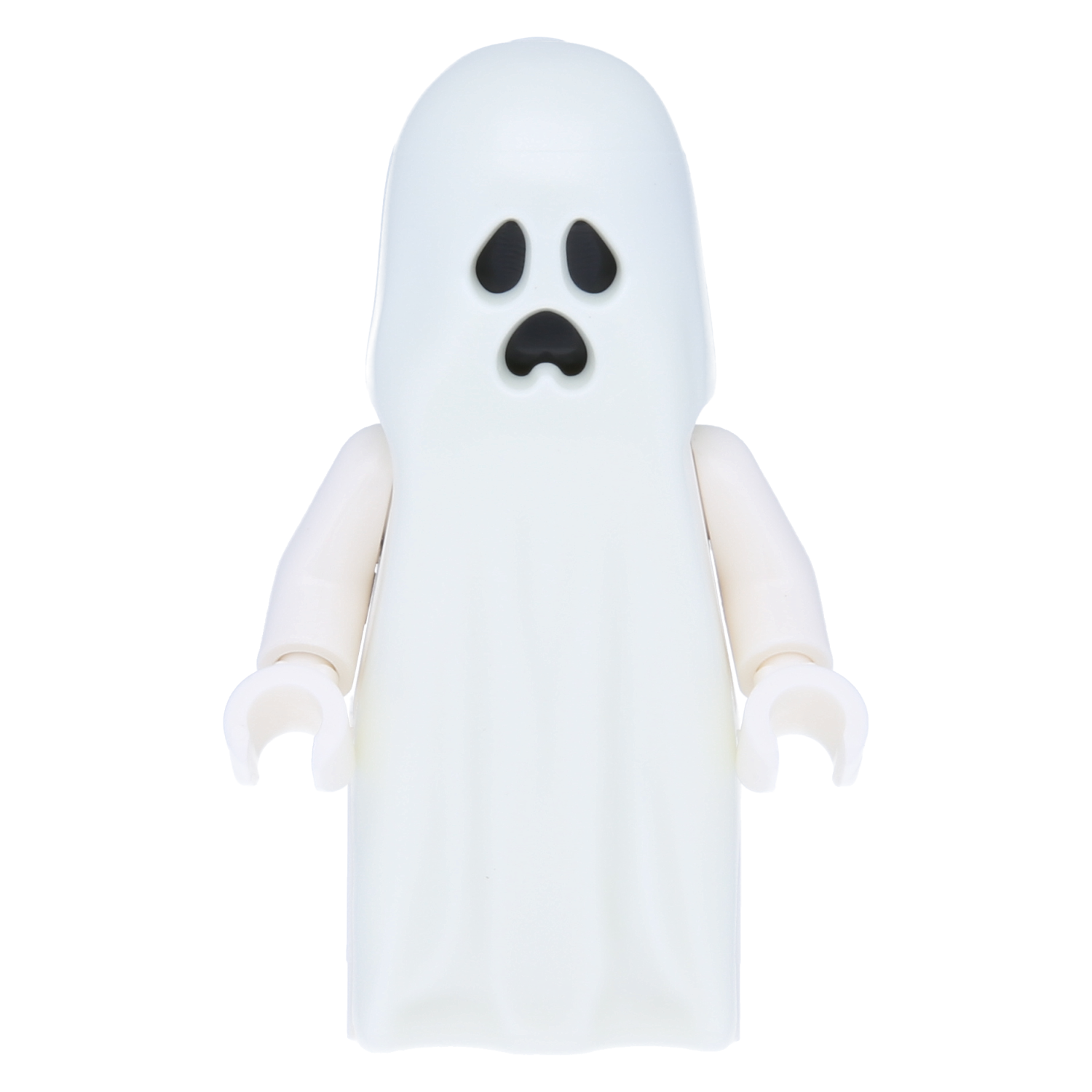 LEGO Minifigure - Ghost (1x2 plate and 1x2 stone lower body)