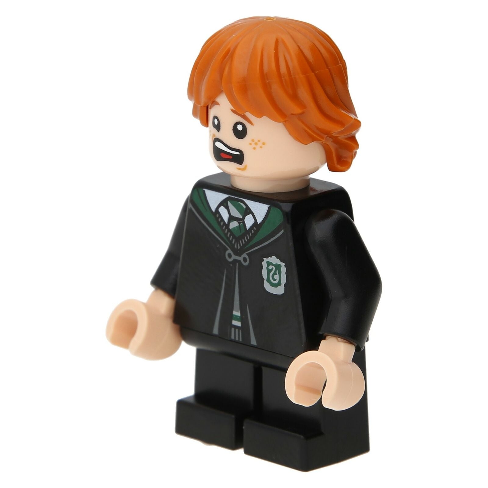 Lego Harry Potter Minifigure - Ron Weasley (Slytherin Robe)