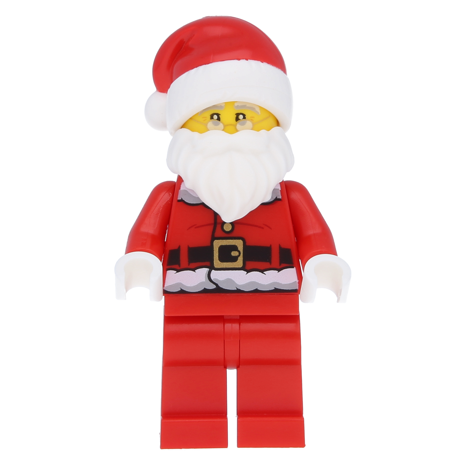 LEGO Minifigur - Weihnachtsmann mit Bart und Mütze