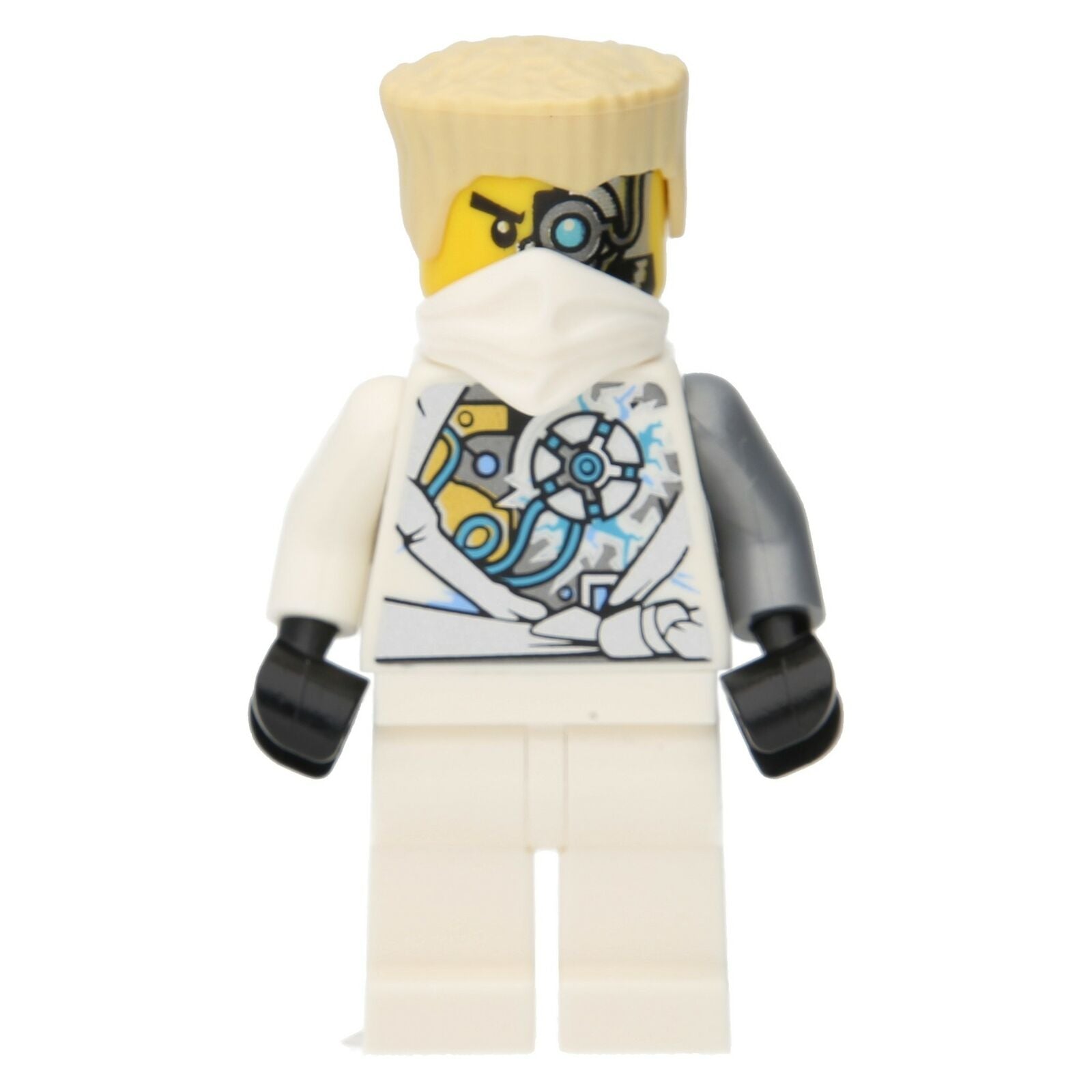 LEGO Ninjago Minifigur - Zane (Kampf gezeichnet) Rebooted